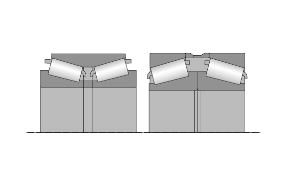 Structure of an double rowed tapered roller bearing