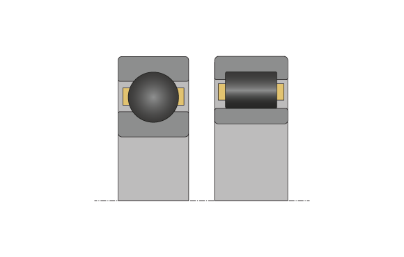 混合球轴承和混合圆柱滚子轴承（后缀HC5）